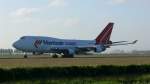 Boeing 747-412 von Martinair am 26.2009 in Amsterdam mit der Kennung PH-MPR