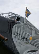 Deutsche Lufthansa Berlin-Stiftung, D-CDLH (D-AQUI), Junkers Ju-52/3m (die LH-Flagge ist gehit), 2009.07.17, EDMT, Tannheim (Tannkosh 2009), Germany 

