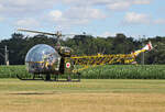 Private Bell-47G, D-HAFF, Flugplatz Bienenfarm, 07.07.2024