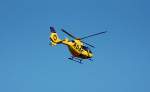 Rettungshubschrauber Eurocopter EC 135 Typ P2 des ADAC im Einsatz am 23.06.08 ner Berlin-Pankow, es war Christoph 31 D-HBLN, der nun wieder die Berliner Luftrettung bernommen hat, D-HEUR ist nun wieder in Hamburg stationiert.