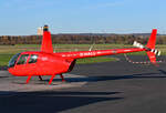 R 44 Raven I, D-HALL an der Tankstelle in Bonn-Hangelar - 18.11.2020