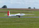 Marganski Swift S-1, D-8107 am F-Schleppseil in Gera (EDAJ) am 7.7.2024