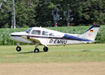 Private Beechcraft A-23 Musketeer, D-EMNU, Flugplatz Bienenfarm, 07.07.2024