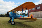 Private A 75N1 Boeing Stearman, N75010, Flugplatz Bienenfarm, 05.07.2024