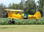 Quax, N2S-3 Boeing Stearman, N3972U, Flugplatz Bienenfarm, 07.07.2024