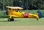 Quax, N2S-3 Boeing Stearman, D-EQXL, Flugplatz Bienenfarm, 07.07.2024