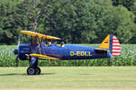 Quax, PT-17 Kaydet Boeing Stearman, D-EDLL, Flugplatz Bienenfarm, 07.07.2024