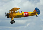 Quax, N2S-3 Boeing Stearman, D-EQXL, Flugplatz Bienenfarm, 07.07.2024