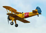 Quax, N2S-3 Boeing Stearman, D-EQXL, Flugplatz Bienenfarm, 14.09.2024