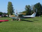 Cessna 172 Skyhawk XP II, D-EISN, Flugplatz Moosburg auf der Kippe (EDPI), 7.9.2024