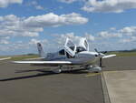 Cirrus SR20 G2, D-ECEF, Flugplatz Gera (EDAJ), 10.8.2024