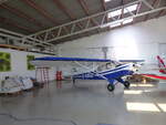 Piper PA 18-150 Super Cub, D-EBUZ im Hangar Coburg-Brandensteinsebene (EDQC), 20.7.2024
