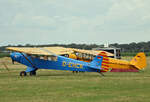 Private Piper PA-18-95 Super Cub, D-EHCK, Private Piper J-3C 90Cub, D-EMHG, Flugplatz Bienenfarm, 05.07.2024