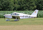 Private Piper PA-28-140 Cherokee, D-EFLQ, Flugplatz Bienenfarm, 07.07.2024