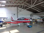 Robin DR 400/180 Regent, D-ETRS im Hangar Coburg-Brandensteinsebene (EDQC) am 20.7.2024