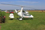 Privat, D-MYFP, AutoGyro Europe Calidus. Flugplatz-Wiesenfest am UL-Flugplatz Weilerswist, 01.09.2024.