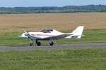 Aerospool WT-9 Dynamic, D-MEYY auf dem Weg zum Start in Gera (EDAJ) am 7.7.2024