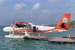 Trans Maldivian Airways, 8Q-MAF, De Havilland Canada DHC-6-300 Twin Otter, msn: 449, 18.Dezember 2024, Medhufushi, Maldives.