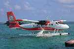 Trans Maldivian Airways, 8Q-MAH, De Havilland Canada DHC-6-300 Twin Otter, msn: 374, 12.Dezember 2024, Medhufushi, Maldives.