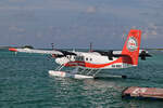 Trans Maldivian Airways, 8Q-MBE, De Havilland Canada DHC-6-300 Twin Otter, msn: 561, 10.Dezember 2024, Medhufushi, Maldives.