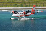 Trans Maldivian Airways, 8Q-TMU, De Havilland Canada DHC-6-300 Twin Otter, msn: 467, 20.Dezember 2024, MLE Malé, Maldives.