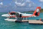 Trans Maldivian Airways, 8Q-TMX, Viking DHC-6-400 Twin Otter, msn: 848, 13.Dezember 2024, Medhufushi, Maldives.