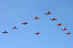 Red Arrows der Royal Air Force, BAe Hawk T1, 02.September 2007, GVA Genève, Switzerland.