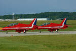 Red Arrows der Royal Air Force, BAe Hawk T1, 02.September 2007, GVA Genève, Switzerland.