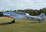 Private Pilatus P2-06, HB-RAM, Flugplatz Bienenfarm, 14.09.2024