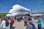 F-GSTD. Airbus Beluga A300-600 ST. Kapazität: 1400 Kubikmeter. Zuladung: 47 Tonnen. Höhe:17,24m. Zwei General Electric CF6-80C2A8 Turbinen. Foto: ILA 2018
