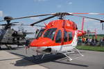 OM-ATM. Bell 429 der Air-Transport Europe. Ein achtsitziger, zweimotoriger Hubschrauber. Antrieb: Pratt&Whitney Canada PW207D1. Dauerleistung: je 466kW. Vmax Reise 264km/h. Foto: ILA 2018