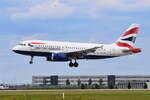 G-EUPS , British Airways , Airbus A319-131 , 08.08.2024 , Berlin-Brandenburg  Willy Brandt  , BER , 