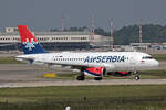 Air Serbia, YU-APF, Airbus A319-131, msn: 3317,  Dejan Stankovic , 04.Juli 2024, MXP Milano Malpensa, Italy.