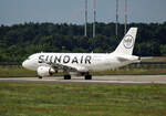 Sundair( Fly Air 41), Airbus A 319-111, 9H-ZAG, BER, 14.07.2024