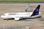 Lufthansa CityLine Airbus A319-112 D-ABGH rollt zum Terminal in Düsseldorf 11.10.2024