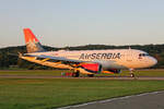 Air Serbia, YU-APA, Airbus A319-132, msn: 2277,  Miki Manojlovic , 23.August 2024, ZRH Zürich, Switzerland.