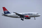 Air Serbia, YU-APK, Airbus A319-132, msn: 2032, 19.Januar 2025, ZRH Zürich, Switzerland.