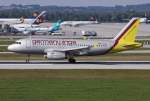 Germanwings, D-AGWA, Airbus A 319-132 bei der Landung in MUC aus Berlin-Schnefeld (SXF) 14.09.2012