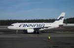 Airbus A 319 (OH-LVC) der FINNAIR in Helsinki. 04.04.2013