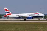 G-EUPR / British Airways / A319-131 in MUC bei der Landung aus London-Heathrow (LHR) 16.08.2013