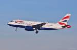 G-EUPB / British Airways / A319-131 im Landeanflug in MUC aus London (LHR) 17.12.2013