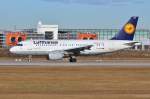 D-AIBA / Lufthansa / A319-112 nach der Landung in MUC aus Mailand (MXP) 08.01.2014