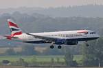 British Airways, G-EUYO, Airbus, A 320-232 sl, MUC-EDDM, Mnchen, 05.09.2018, Germany