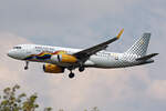 Vueling Airlines, EC-LVS, Airbus A320-232, msn: 5599, Comandante Toni Rubio Volaremos Siempre Juntos,  Born this way, Fly this way , 05.Juli 2024, MXP Milano Malpensa, Italy.