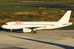 LEAV Aviation Airbus A320-232 D-ANDI rollt zum Gate in Köln 3.11.2024