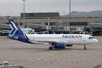 Aegean Airlines, SX-DNC, Airbus A320-232, msn: 6961, 17.November 2024, ZRH Zürich, Switzerland.