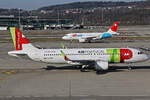 Air Portugal, CS-TNQ, Airbus A320-214, msn: 3769,  José Régio , 08.März 2025, ZRH Zürich, Switzerland.