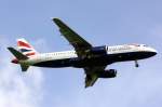 British Airways Airbus  A 320-232 G-EUYK Mnchen ( MUC ) 16.08.2011