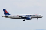 TC-OBL Onur Air Airbus A320-232  am 01.08.2016 in Frankfurt beim Landeanflug