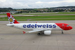 Edelweiss Air, HB-IJU, Airbus A3201-214,  Corvatsch , 05.August 2016, ZRH Zürich, Switzerland.